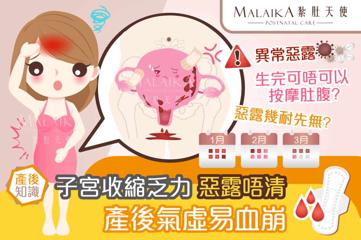 產後惡露是什麼 同子宮收縮 血崩有咩關係 Malaika 紮肚天使