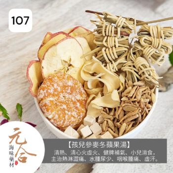 107_孩兒參麥冬蘋果湯